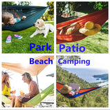 Oversized 118in*79in Camping Hammock for Outdoors Travel Backpacking,Double Hammock with Tree Straps, Nylon Portable Hammock