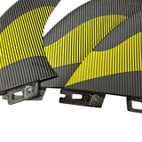 Surf Fins Double Tabs 2 Fins M/L Double Tabs 2 Tri Fin Set Fiberglass Tri-Quad Fins Upsurf Surfboard Fins