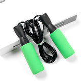 Bearing Skip Rope Adjustable MMA Boxing Skipping Sport Jump Ropes Workout Fitness Equipment with Thickened Anti-slip Foam Black