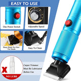 Carpet Trimmers Low Noise Carpet Carving Machines Electric Speed Adjustable Carpet Tufting Carving Machines EU Plug