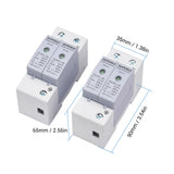 AC 420V Surge Protective Device 4P 40KA Surge Arrester Household Thunder Proof Protector Breaker DIN Rail Installation