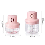 100/250ml Electric Garlic Chopper Vegetable Cutter Slicer Garlic Mud Masher Chopper Cutting Pressing Mixer Food Kitchen Accessor