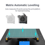 All Metal Large 3D Printer ET5X Auto Bed Leveling Dual Z Axis Motors Resume Printing Filament Detection Max 300*300*400mm