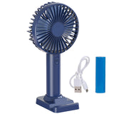 Mini Portable Hand Fan With Mobile Phone Holder USB Power And Battery For Desktop Outdoor Ventilation Ventilador Cooling Fans