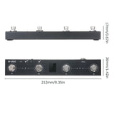M-VAVE BT MIDI Foot Controller Pedal 4 Buttons Rechargeable Wireless MIDI Controller with Intelligent APP(CubeSuite) Control