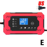 12V 6A Car Battery Charger Digital Car Battery Charger LCD Display Repair Motorcycle SUV Charger Power Repair Fully Automati