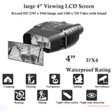 Binoculars Night Vision Device 300 Yard Digital Infrared Telescope with 2.3'' Screen Zoom Optical Lens Video Recording Camera