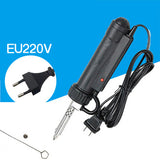 Portable Automatic Tin Electric Vacuum Solder Sucker Desoldering Machine 220V 30W Electric Tin Suction Device EU with Nozzle
