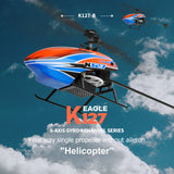 WLtoys XK V912-A WLtoys K127 2.4G 4CH RC Helicopter 6-Aixs Gyroscope Single Blade Propellor Helicopters RC Drone Toys for Kid