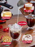 EU UK Plug 220V Home Coffee Machine Built-in Milk Frother Automatci Steam Coffee Maker Espresso Machine