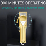 Full metal professional hair clipper barber electric beard hair trimmer for men rechargeable cordless haircut machine