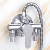 1 Pc 304 Stainless Steel Hot And Cold Water Mixing Valve Surface Mounted Shower Faucet Water Heater Switch Mixing Valve Bathroom