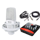 TAKSTAR SM-18 And ICON Upod Pro Condenser Microphone &amp; USB Audio Interface Sound Card Kit , For Live Broadcast/Studio Recording