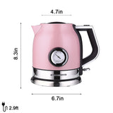 K 304 stainless steel electric kettle stainless steel electric kettle with thermometer anti-hot coffee pot heat preservation pot