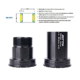 Bicycle Parts BB386 CERAMIC 24 EVO Threaded Lock Press Fit Bottom Bracket For 386 Frame to 24mm Crankset Quality Center Adapter