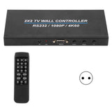 DVI HDMI Video Wall Controller Video splicer 2X2 HDMI VideoWall Processor controller HDMI Screen Splitter 1080P@60Hz