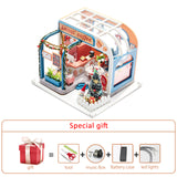 New Diy Dollhouse Kit Wood Little House Miniature Building For Adult Baking Cake Room Kids Toys Doll House Furniture Accessories