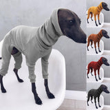Spring Greyhound dog clothes thin high-neck four-legged clothes, solid color stretch comfortable dog clothes Italian Greyhound