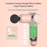 Muscle Massage Gun Mini Body Massage Usb Charging Gun Massage Relaxation Muscle 3heads Foldable MG47210