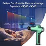 Massage Gun Green Muscle Massager Gun Usb Charging Vibrating Massager For Muscles MG47002