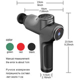 Massage Gun Green Muscle Massager Gun Usb Charging Vibrating Massager For Muscles MG47002
