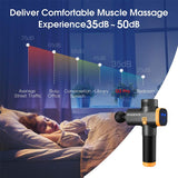 Lcd Massage Gun Phoenix a2 Silver Body Massager Electric 6 Heads Pistol Massager Phoenix MG49127