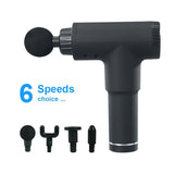 Massage Gun Muscle 6 Speeds Electric Body Massager black Vibrating Massager For Muscles MG57004