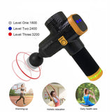 Lcd Massage Gun Phoenix a2 Silver Body Massager Electric 6 Heads Pistol Massager Phoenix MG49127