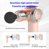 Muscle Massage Gun Mini Body Massage Usb Charging Gun Massage Relaxation Muscle 3heads Foldable MG47210