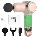 Muscle Massage Gun Mini Body Massage Usb Charging Gun Massage Relaxation Muscle 3heads Foldable MG47210
