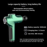Massage Gun Green Muscle Massager Gun Usb Charging Vibrating Massager For Muscles MG47002